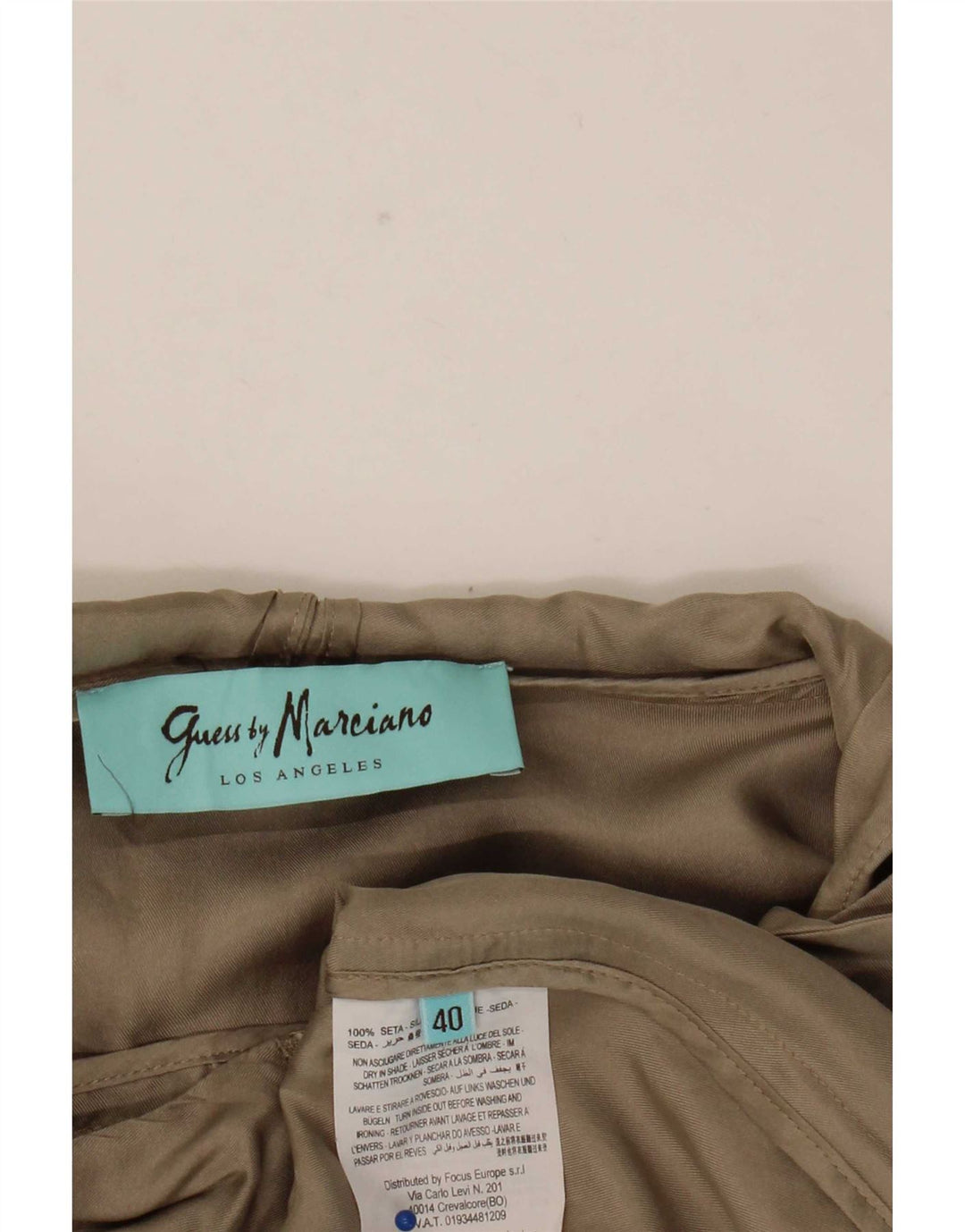 Damska kurtka z kapturem Guess By Marciano IT 40 Small, beżowa, jedwabna