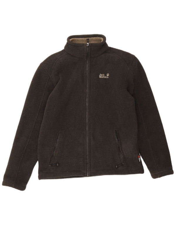 Męska kurtka polarowa JACK WOLFSKIN UK 40/42, duża, szary poliester