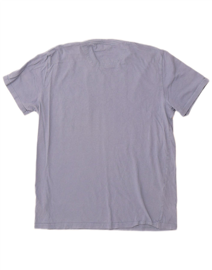 T-shirt męski JOULES, bawełniany, średni niebieski