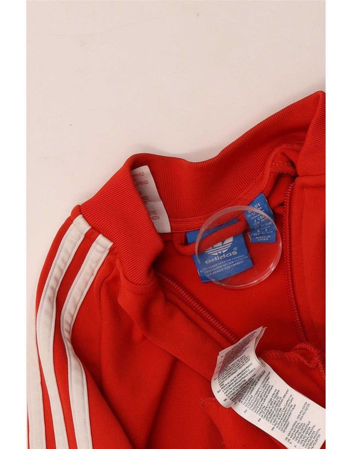 Adidas Chłopięca bluza dresowa 11-12 lat Czerwony Poliester