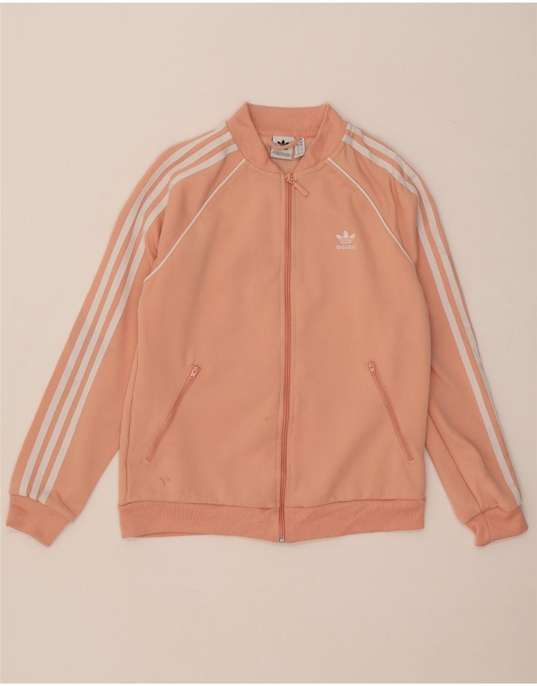 Damska kurtka dresowa ADIDAS UK 14, średni różowy poliester