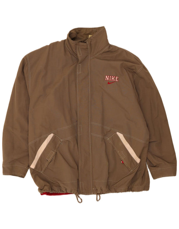 Męska kurtka wiatrówka Nike o luźnym kroju UK 45/47 XL, brązowy nylon
