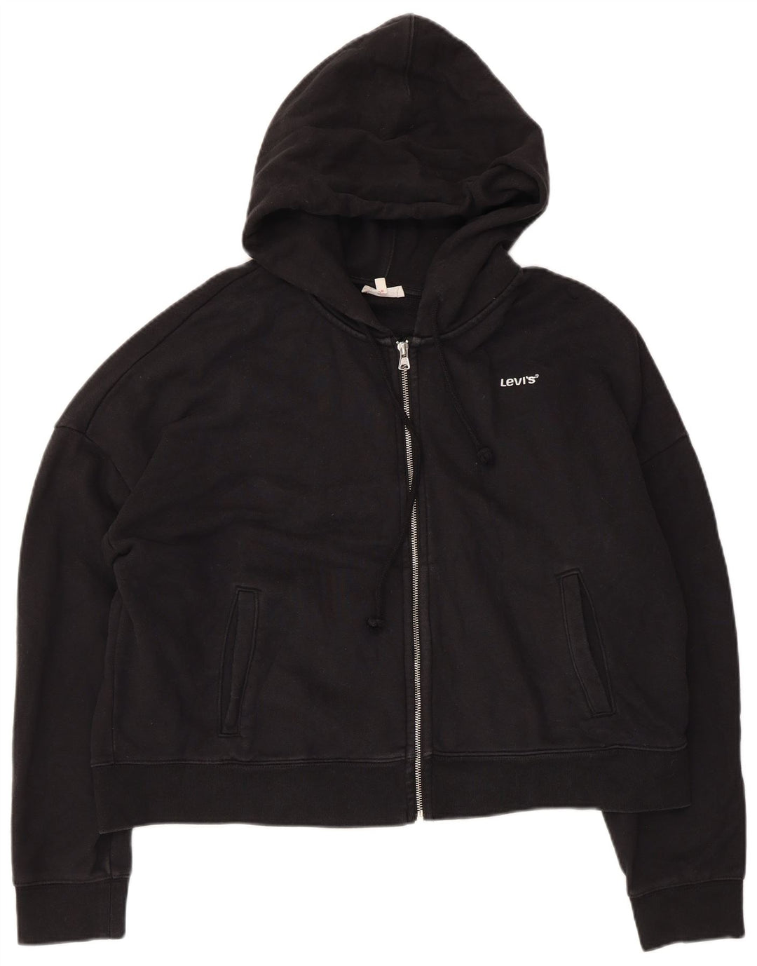 Damski sweter oversize z kapturem i zamkiem błyskawicznym Levi's UK 16, duży czarny