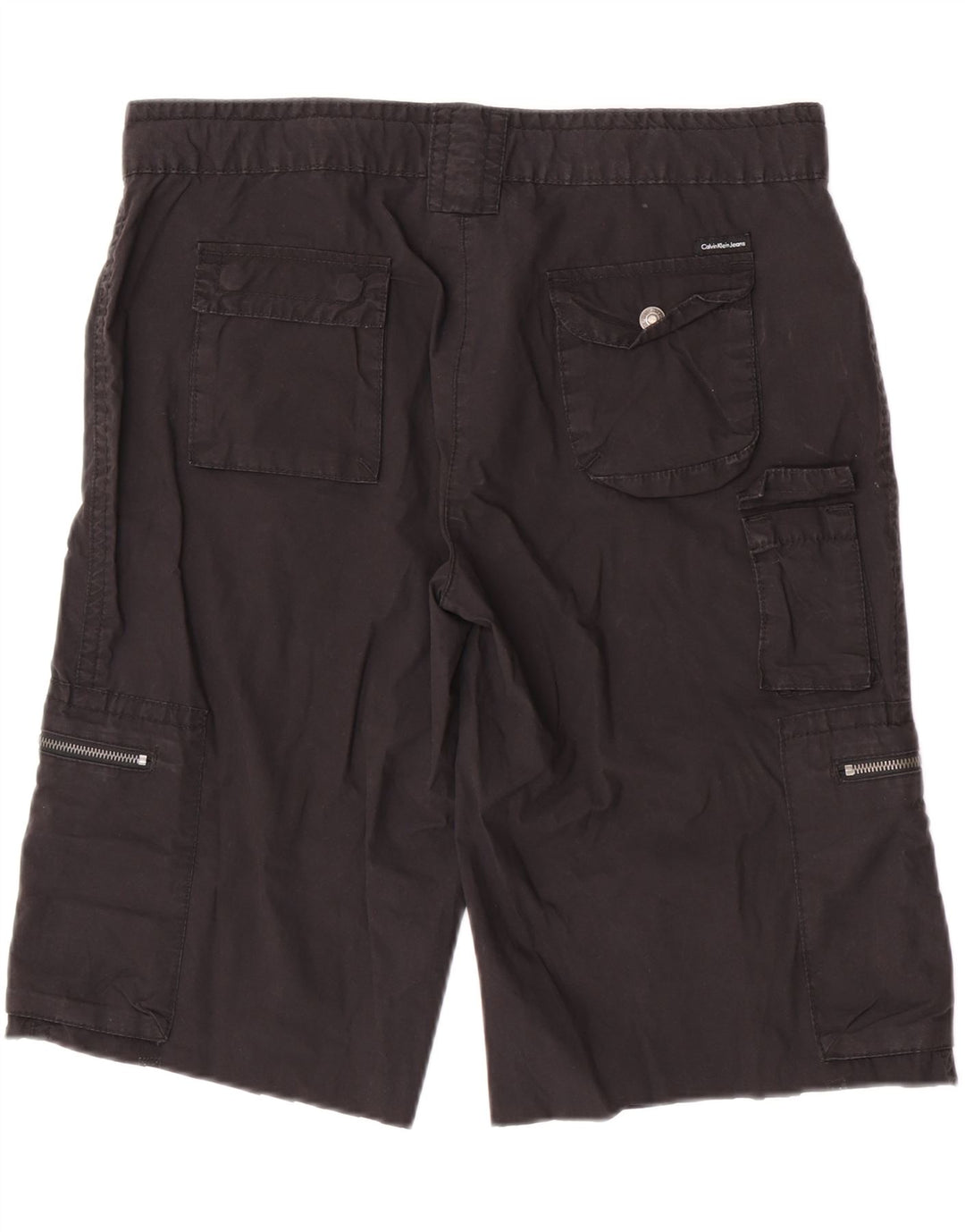 Damskie spodenki cargo Calvin Klein Jeans W32 Średni czarny, bawełniany
