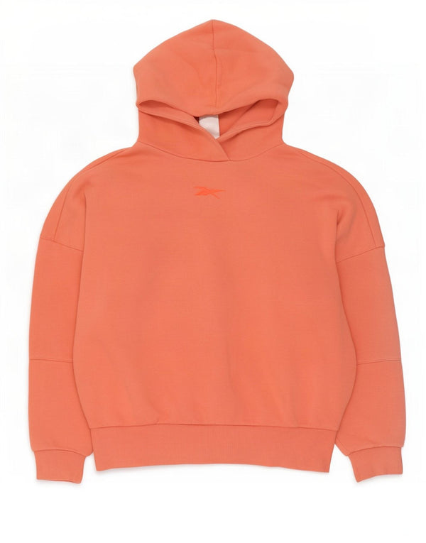 Damski sweter oversize z kapturem Reebok UK 4/6 XS Pomarańczowa bawełna