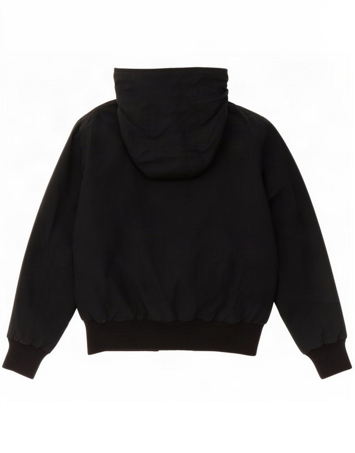 Wyściełana kurtka chłopięca z kapturem Woolrich 9-10 lat, czarna, bawełniana