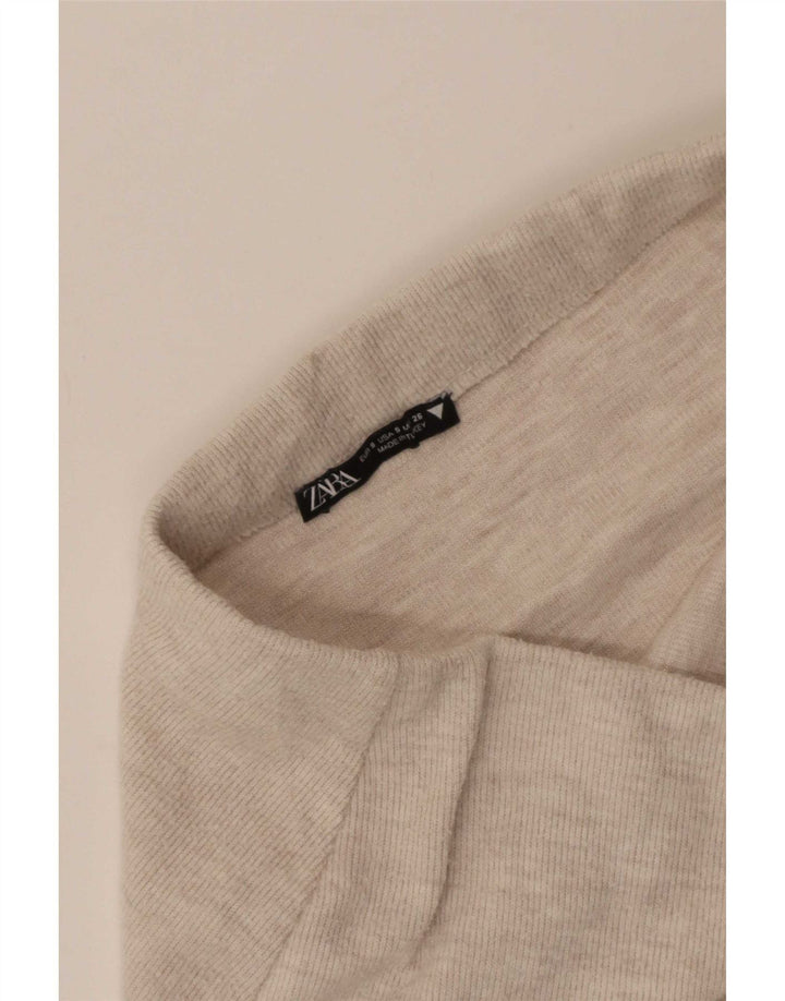Spódnica midi damska Zara mała W26 beżowa