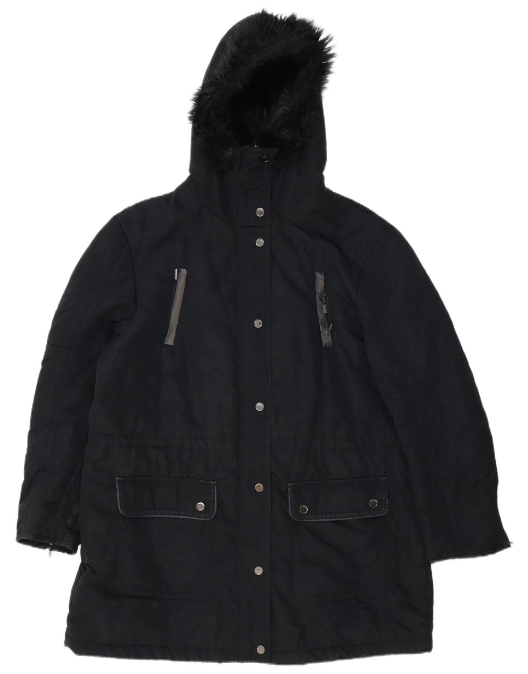 Marks & Spencer Damska kurtka parka z kapturem i autografem, UK 18 XL, czarna