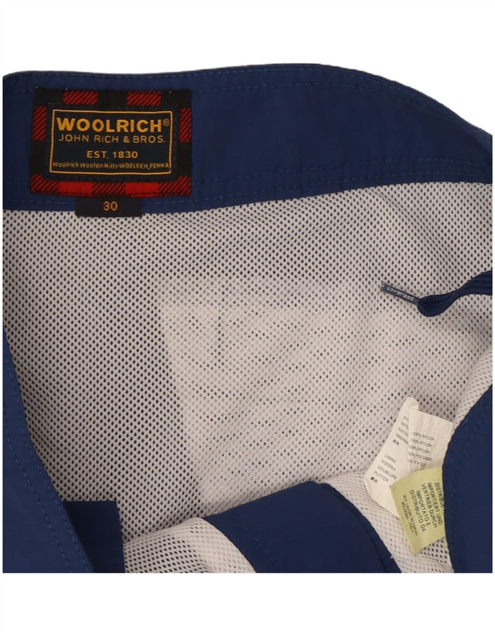 Męskie spodenki kąpielowe Woolrich Graphic, średni granatowy nylon