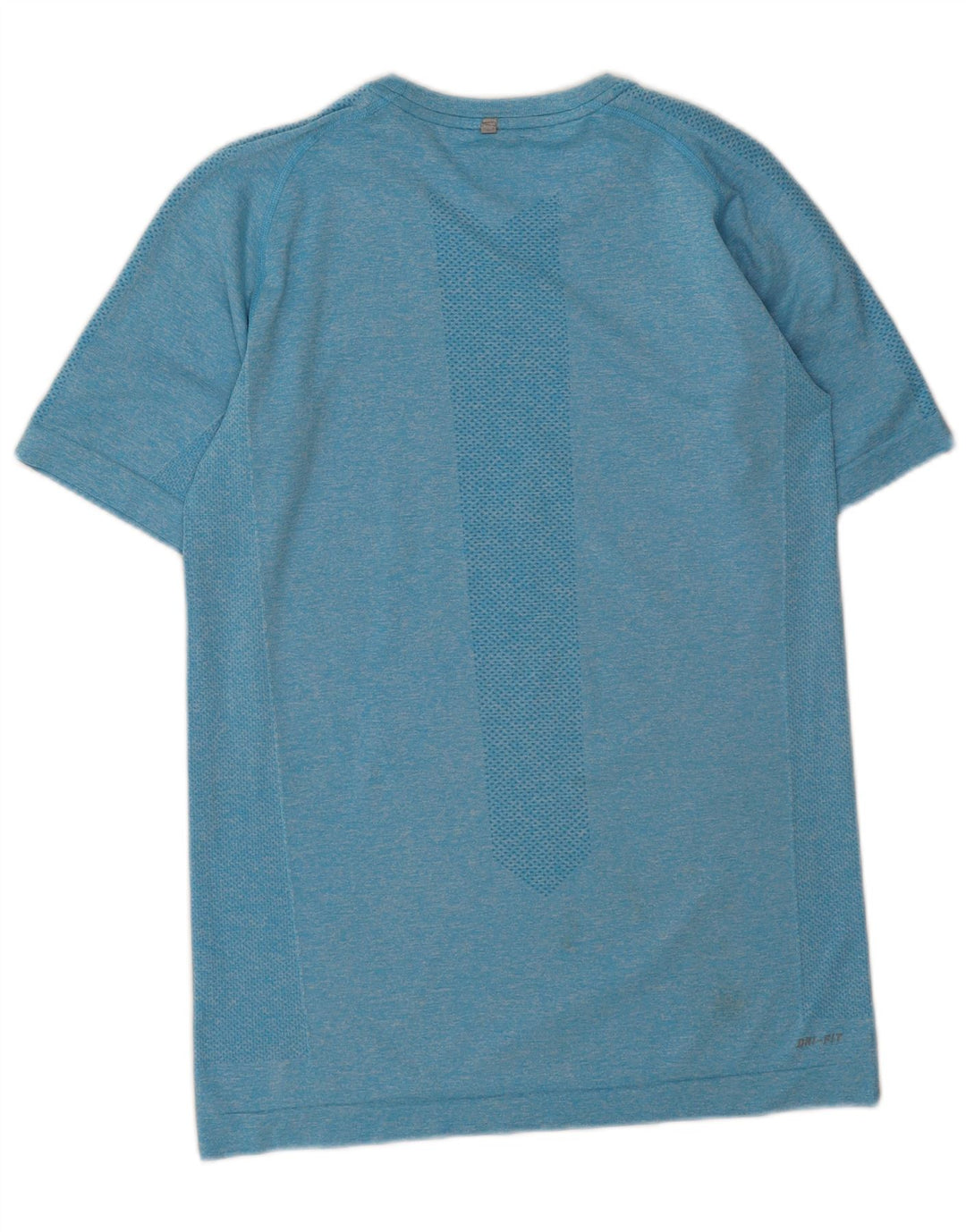 Męski T-shirt Nike Dri Fit, mały, niebieski, nakrapiany poliester