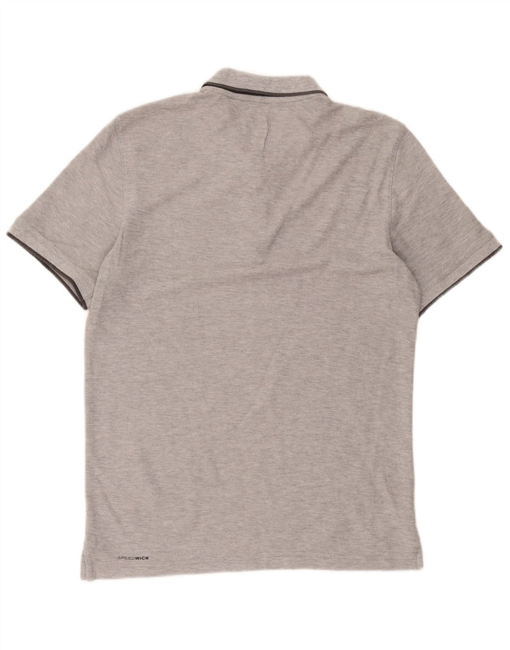 Męska koszulka polo Reebok, średnioszara, nakrapiana