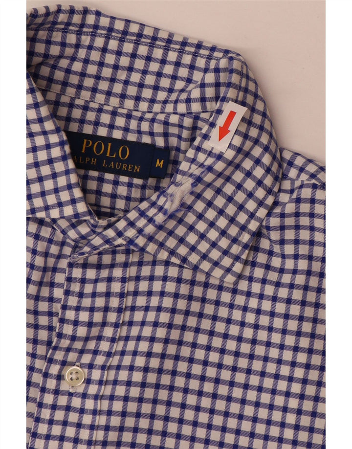 Koszula męska Polo Ralph Lauren, średnia niebieska bawełniana kratka
