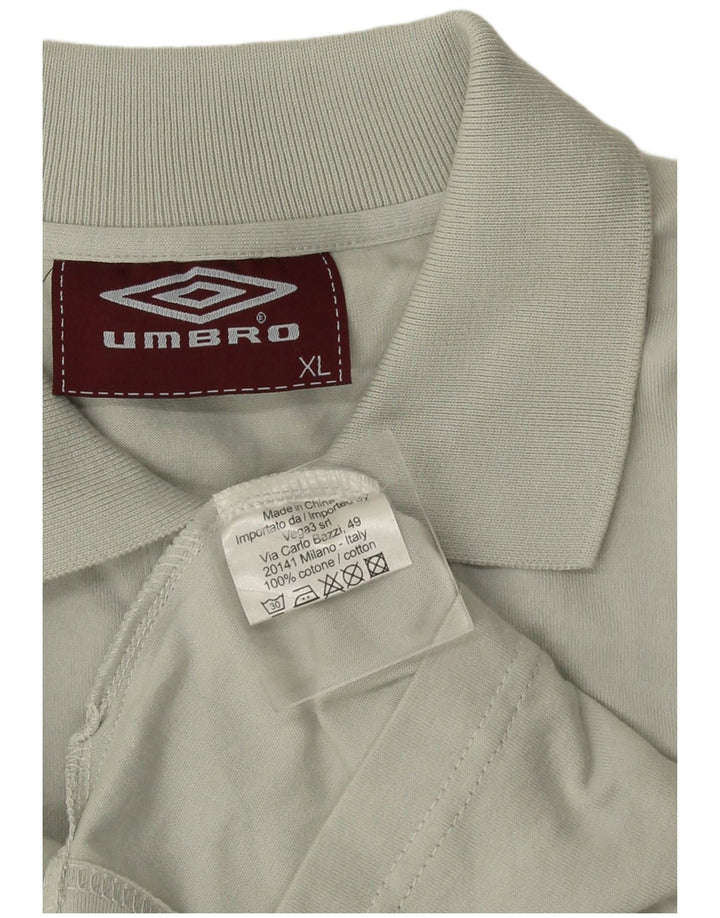 Męska koszulka polo Umbro XL, zielona bawełna