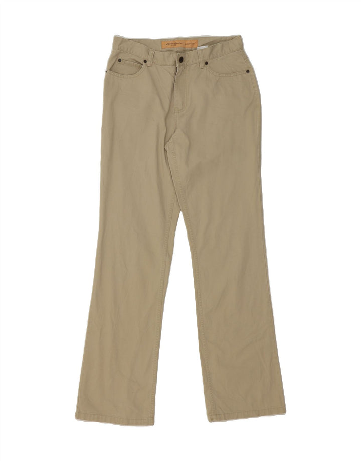 EDDIE BAUER Womens Bootcut Casual Trousers US 10 Large W32 L33 Beige Vintage Eddie Bauer and Second-Hand Eddie Bauer from Messina Hembry 