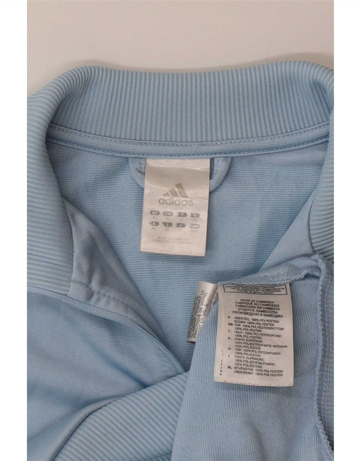 Damska bluza dresowa Adidas UK 14 Średni niebieski poliester