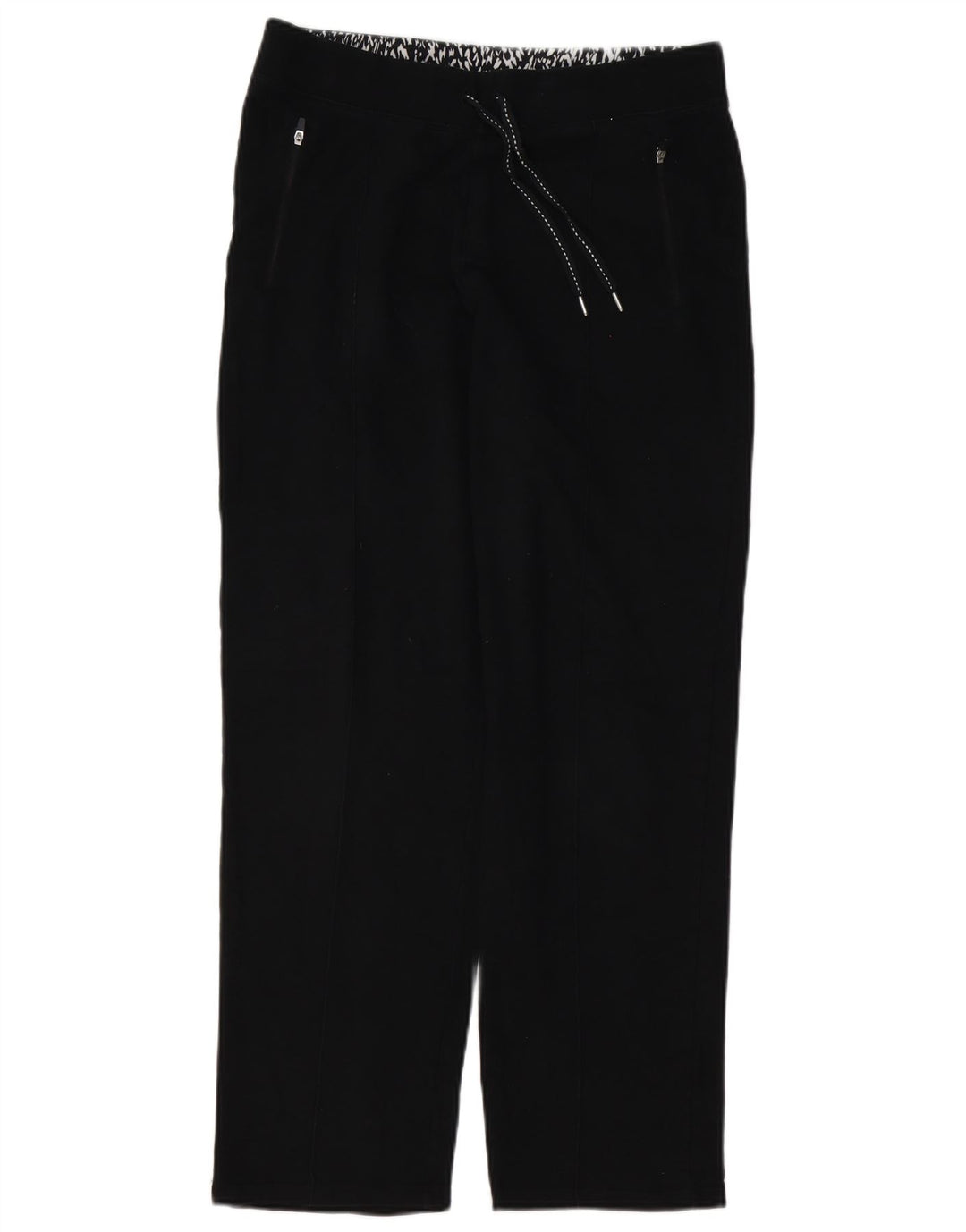 Damskie spodnie dresowe MARKS & SPENCER UK 12, średnie, czarne, bawełniane