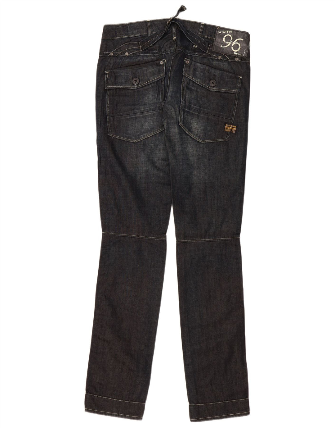 Damskie jeansy slim G-Star W28 L32 Granatowa bawełna
