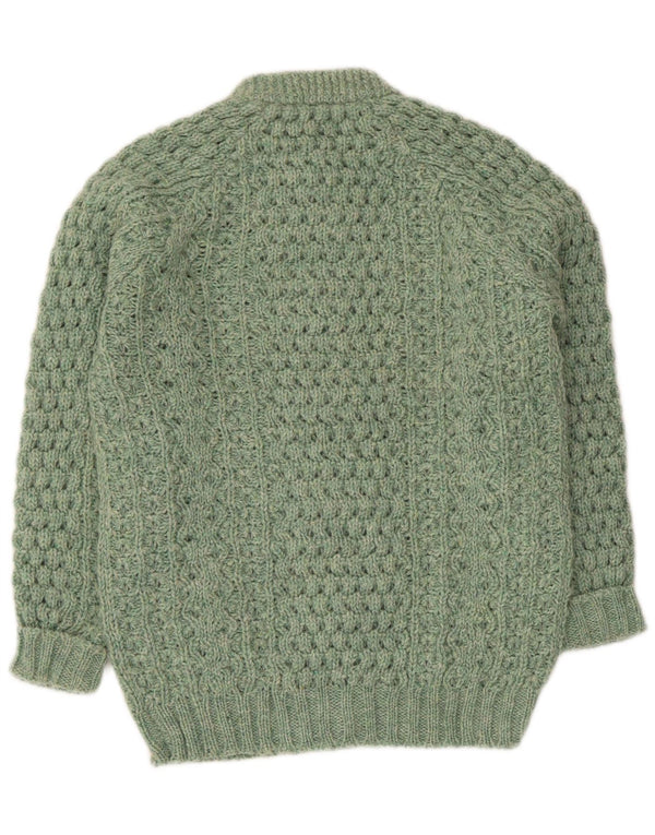 Sweter damski w stylu vintage, UK 14, średni zielony