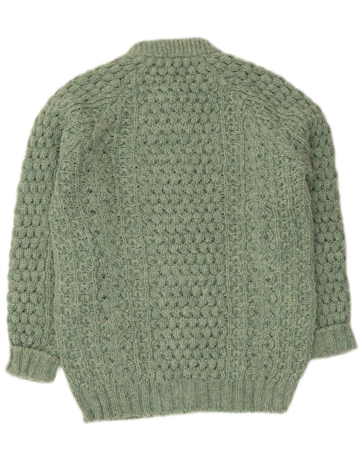 Sweter damski w stylu vintage, UK 14, średni zielony