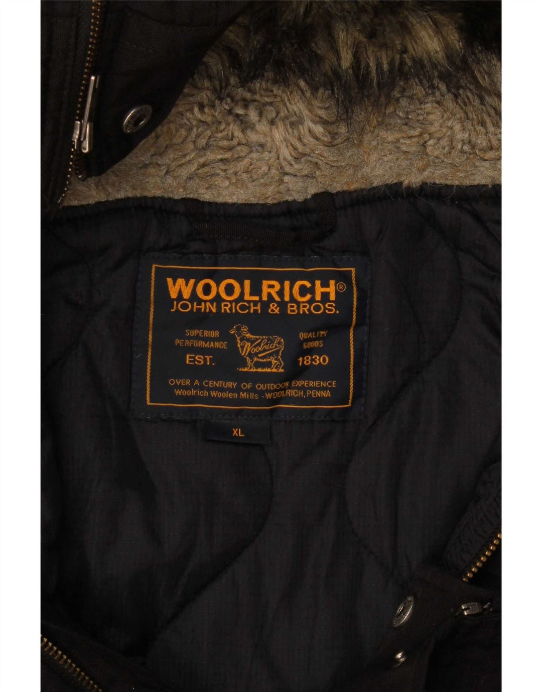 Męska kurtka bomberka z kapturem Woolrich UK 42 XL czarna