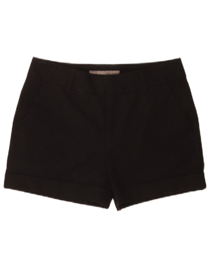 Damskie spodenki chino Zara, średnie W28, czarny poliester