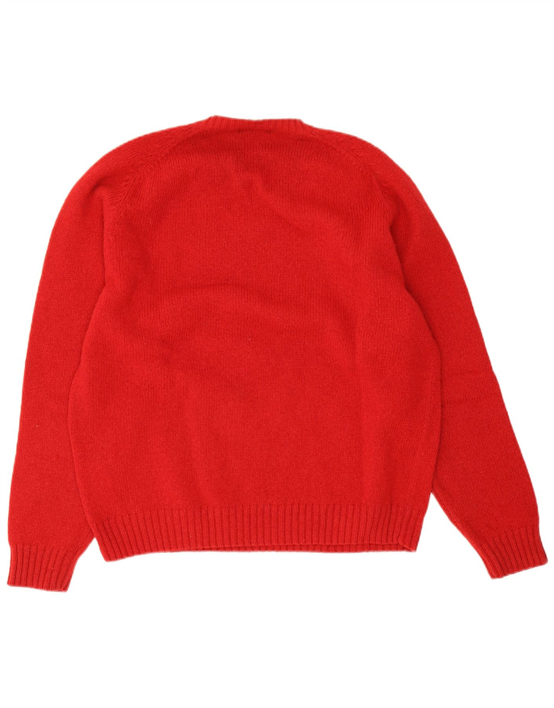 Męski sweter Kappa z dekoltem w kształcie litery V, duży, czerwony, wełniany
