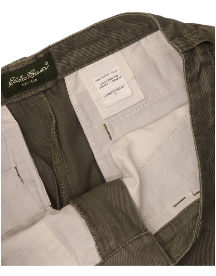 Damskie spodenki codzienne Eddie Bauer US 6 Medium W30, bawełna khaki