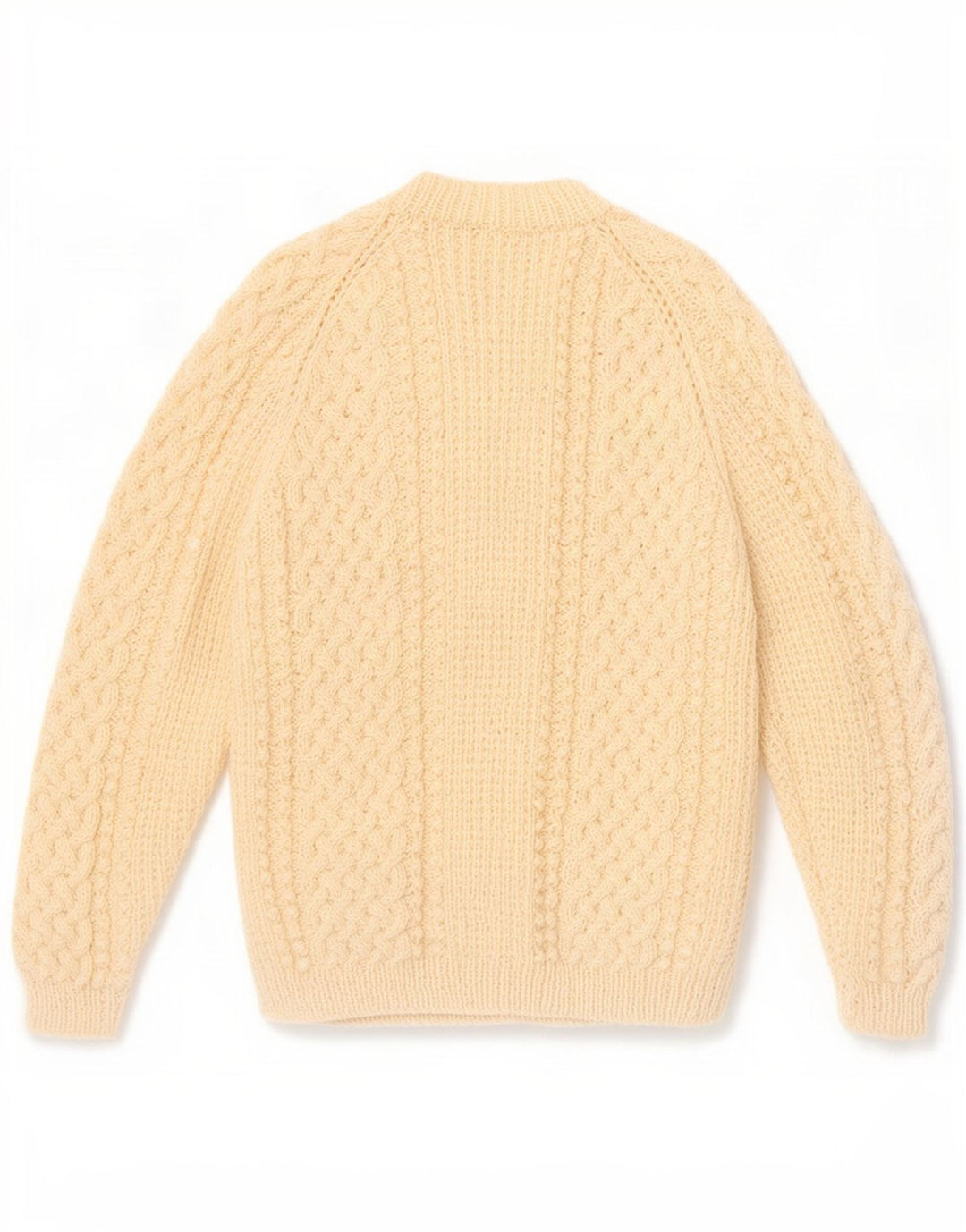 Sweter damski w stylu vintage, UK 12, średni, w kolorze złamanej bieli