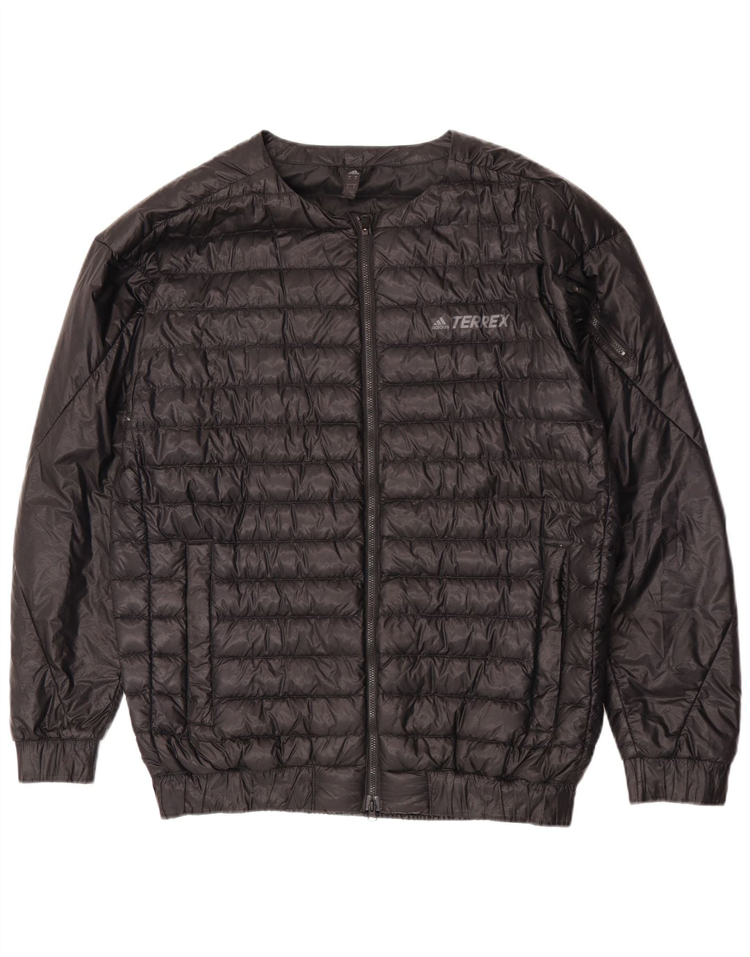 Męska wyściełana kurtka Adidas UK 38 Średni czarny nylon