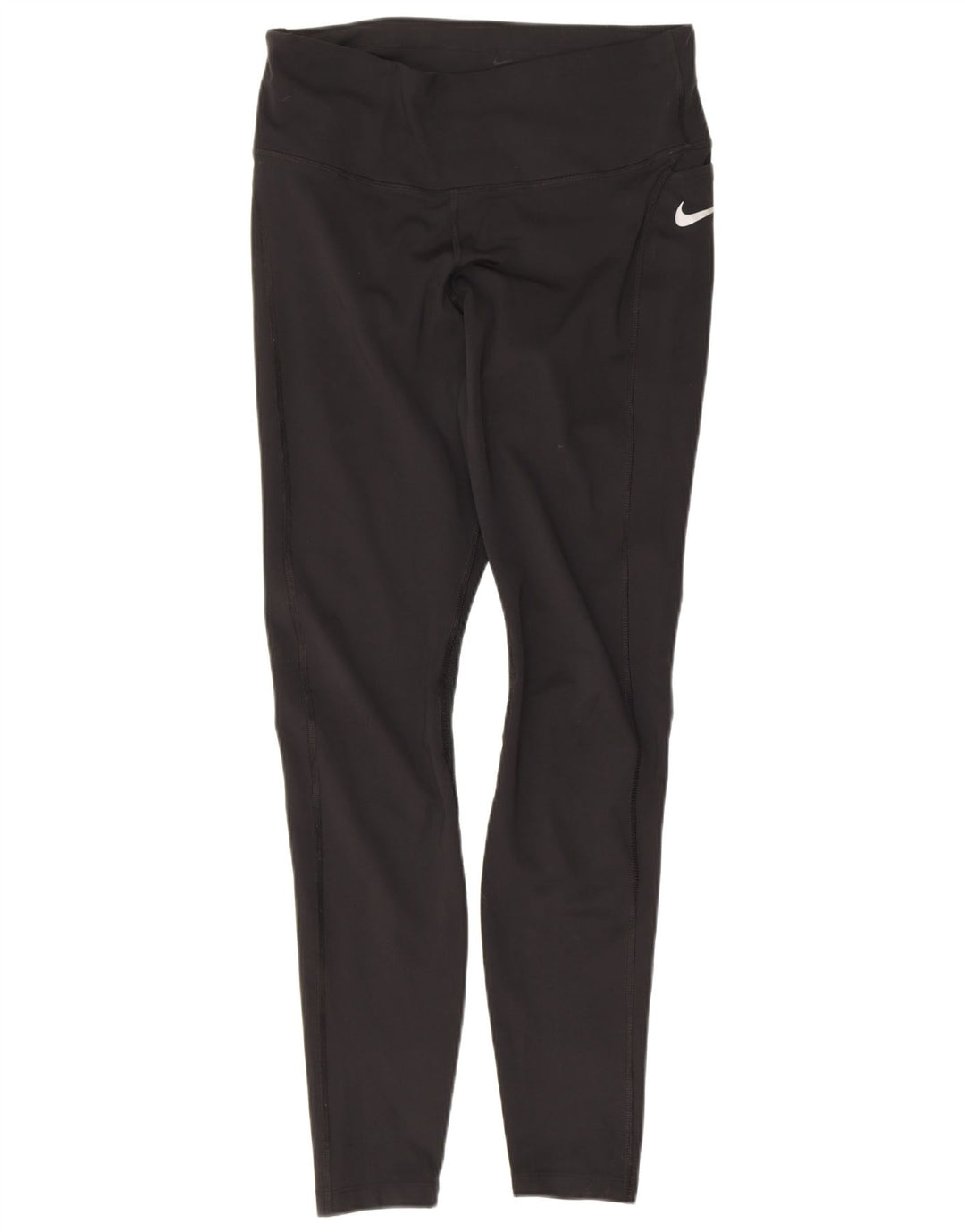 Damskie legginsy Nike Dri Fit UK 12, średni czarny poliester
