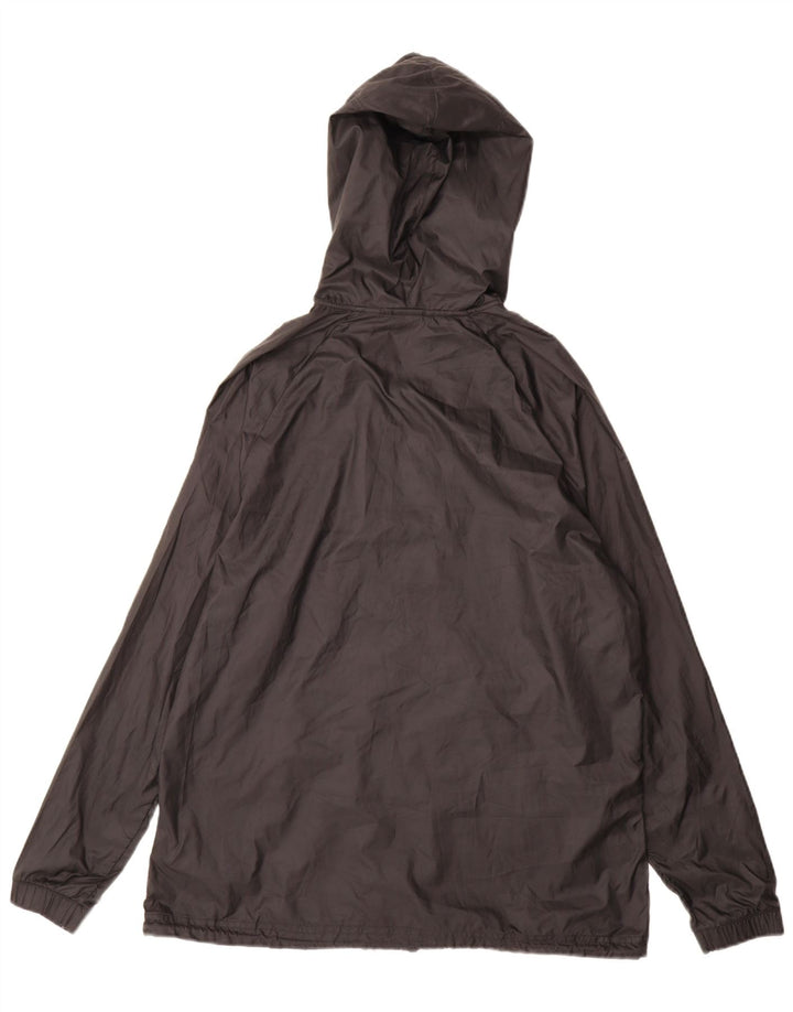 Damska kurtka przeciwdeszczowa Adidas z kapturem UK 18 XL, czarny poliester