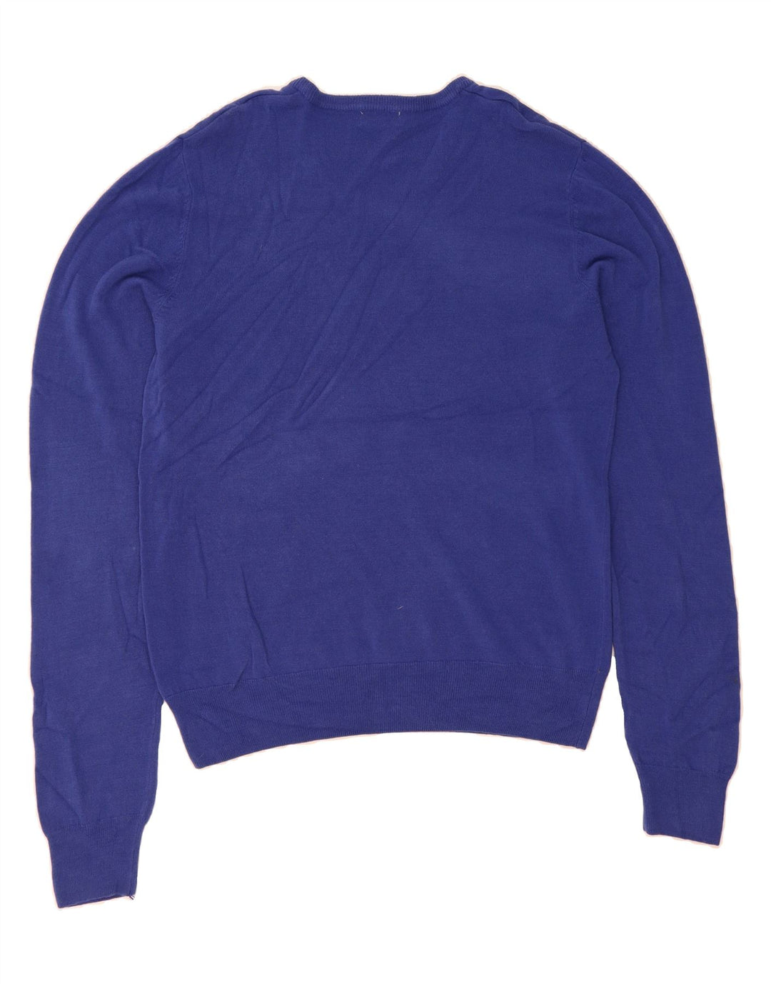 DOCKERS Mens V-Neck Jumper Sweater Large Blue Cotton Vintage Dockers and Second-Hand Dockers from Messina Hembry 