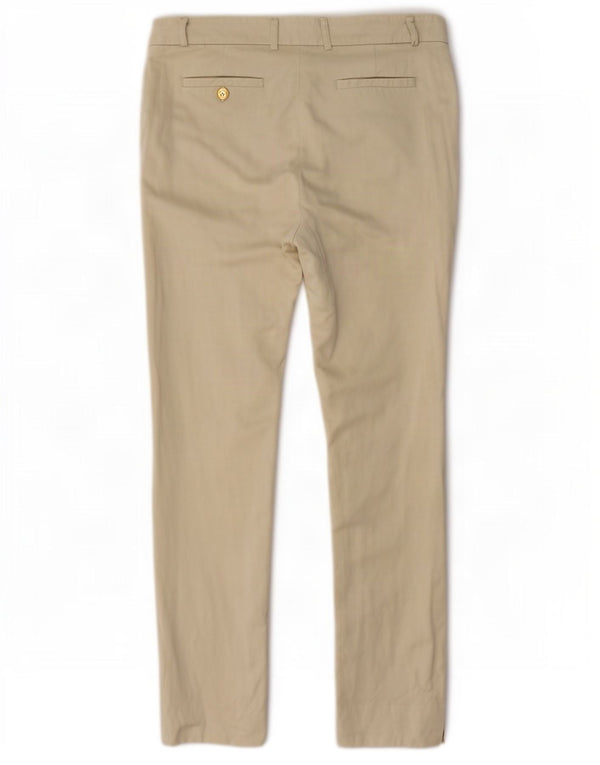 Spodnie chino damskie Liu Jo z wysokim stanem, slim fit IT 42 Medium W32 L27 beżowe