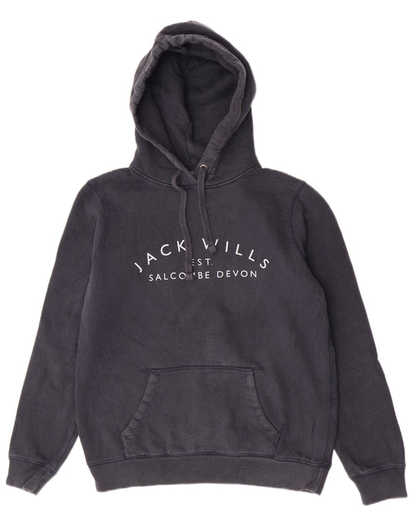 Damski sweter z kapturem Jack Wills, UK 12, średni granatowy, bawełniany