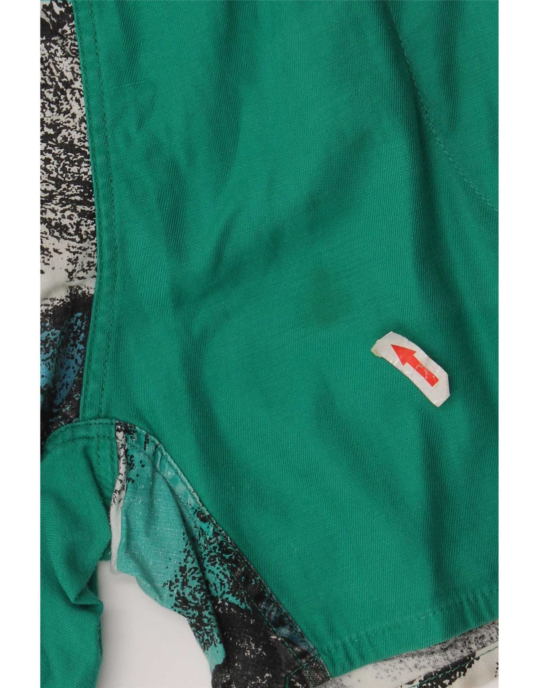 Męskie spodenki kąpielowe w stylu vintage, małe, wielokolorowe, bawełniane typu Tie Dye