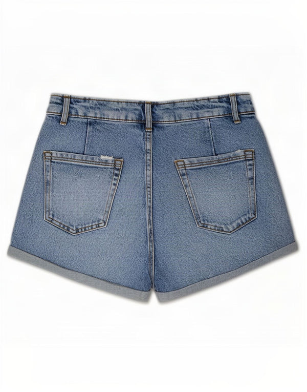 Damskie spodenki jeansowe Zara EU 34 2XS W24 Niebieskie bawełniane