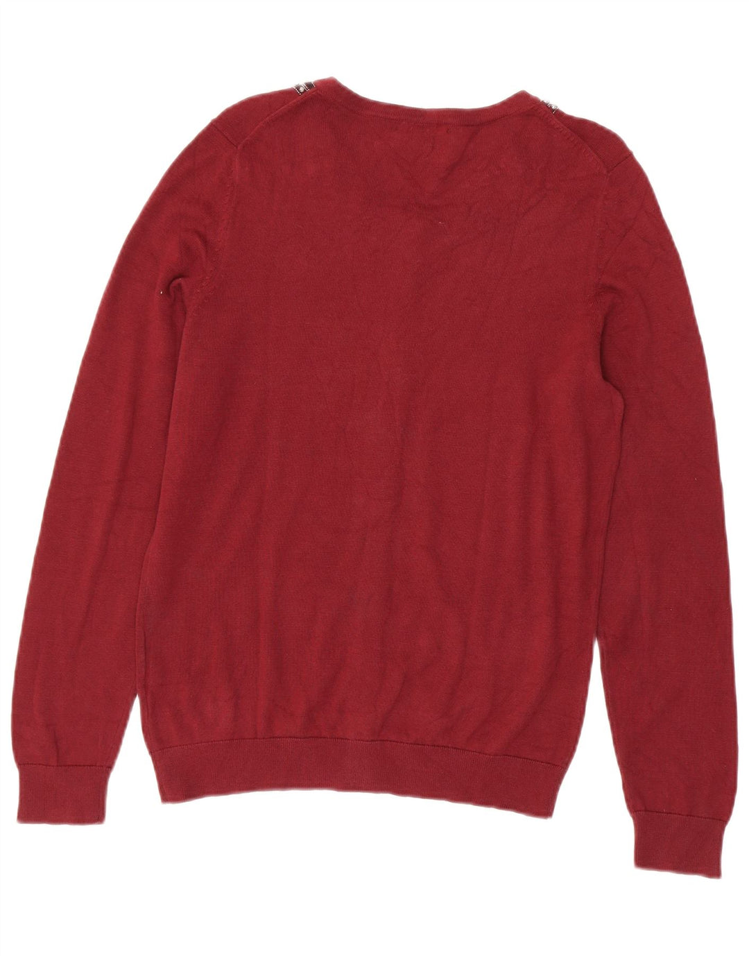 Sweter damski Tommy Hilfiger UK 12, średni bordowy, bawełniany