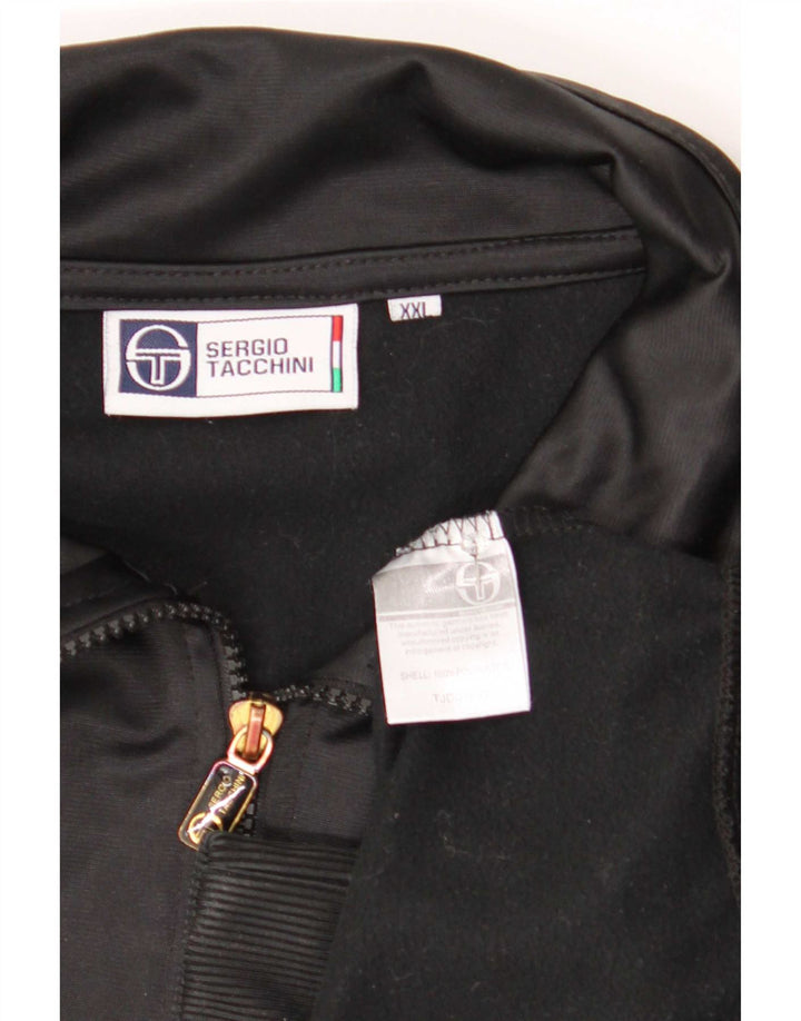 Męska kurtka dresowa Sergio Tacchini 2XL, czarny poliester