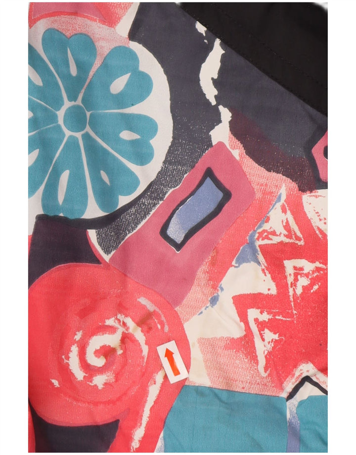 Męska kurtka wiatrówka oversize MAIER UK 6 XS w kolorze czarnym w kwiaty