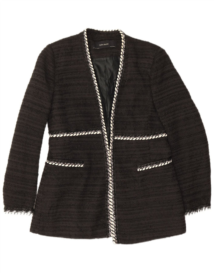 Kurtka damska Zara Open Blazer UK 14, duża czarna