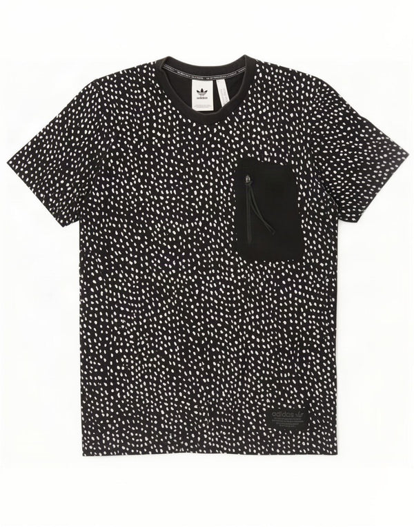 Adidas Męska koszulka Top Medium Black Spotted Cotton