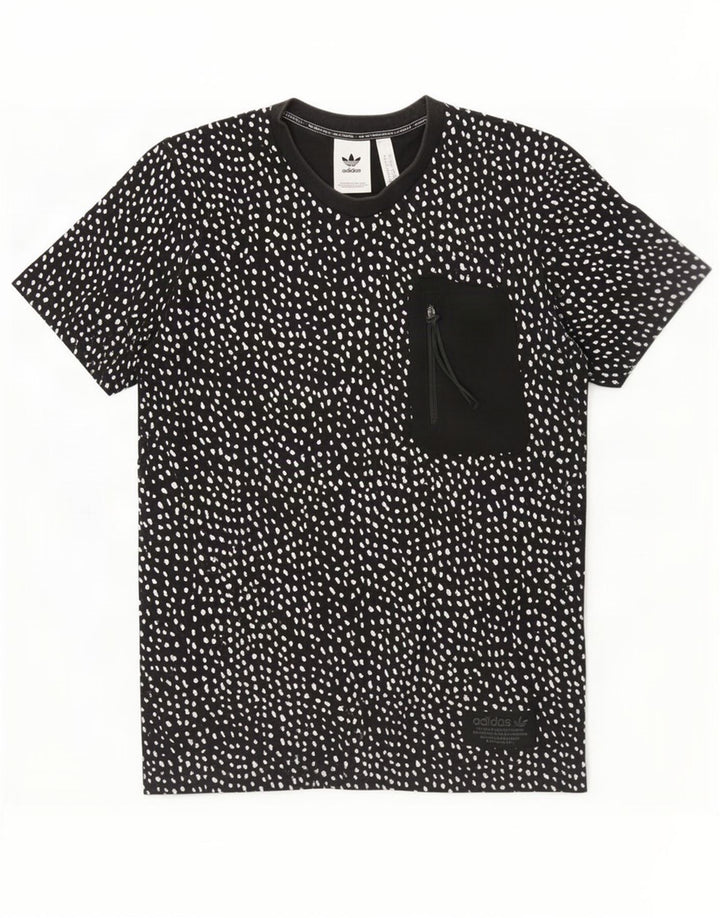 Adidas Męska koszulka Top Medium Black Spotted Cotton