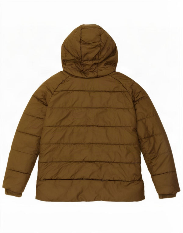 Damska kurtka z kapturem, oversize, wyściełana Barbour UK 8, mała, zielona, poliester