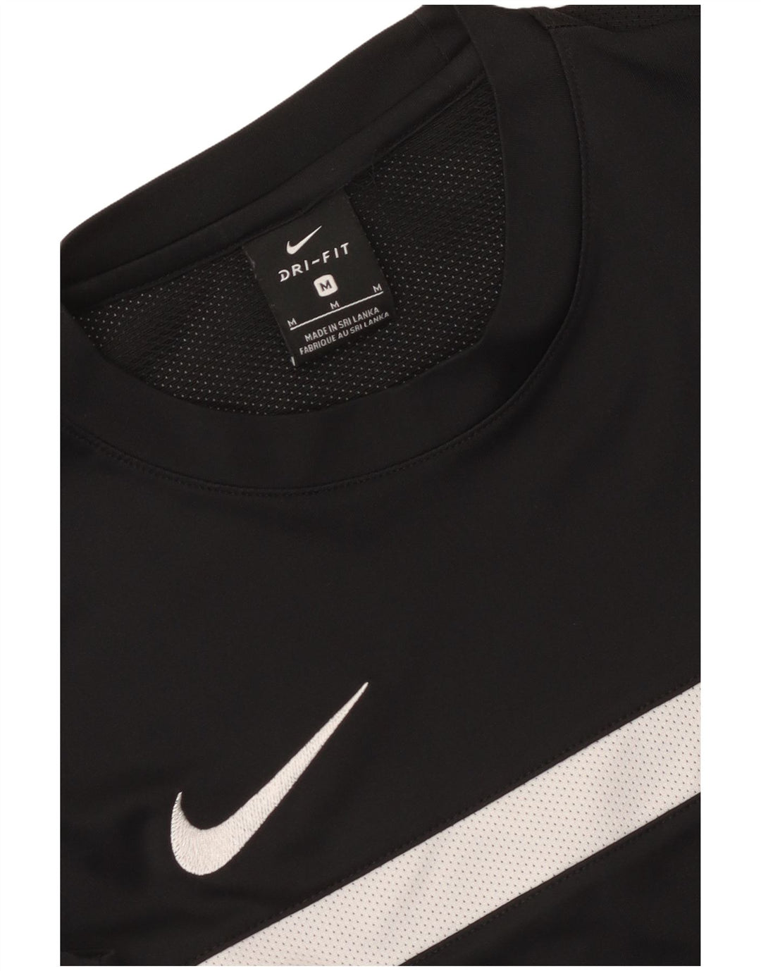Męski T-shirt Nike Dri Fit Top, średni czarny, blok kolorów