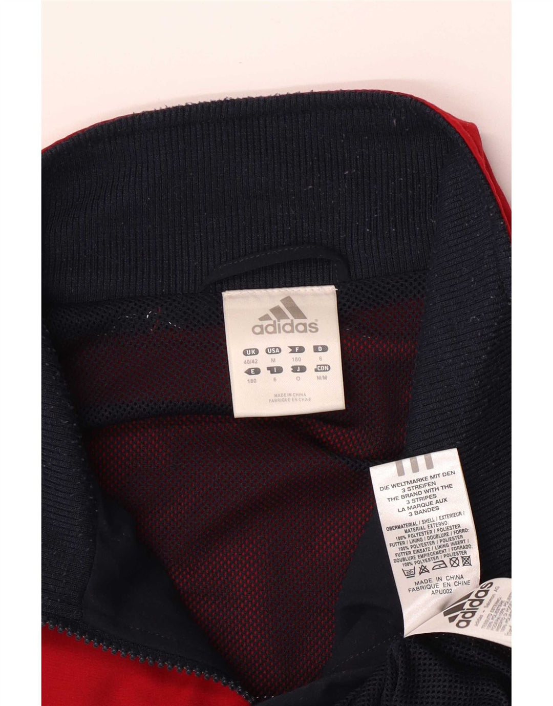 Męska kurtka dresowa Adidas UK 40/42 Średnia, wielobarwna, z blokami kolorów