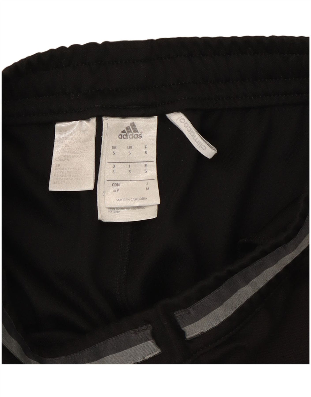 Męskie spodnie dresowe Adidas Climacool, małe, czarne, poliestrowe