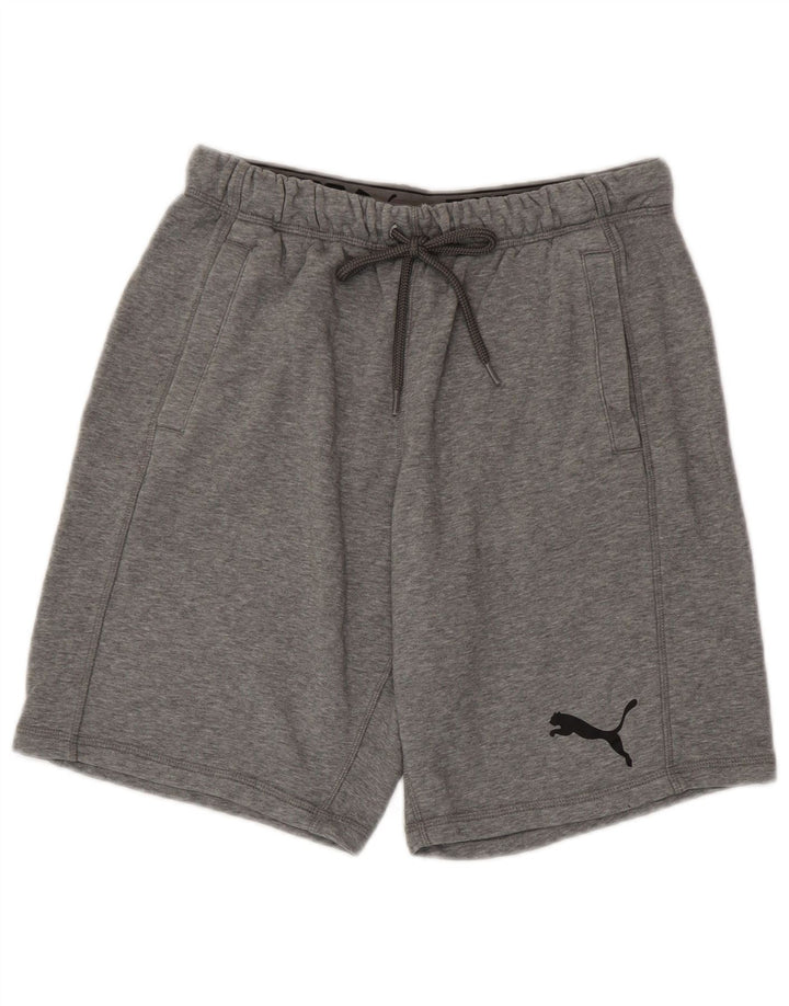 Męskie spodenki sportowe PUMA, średnioszare, nakrapiane