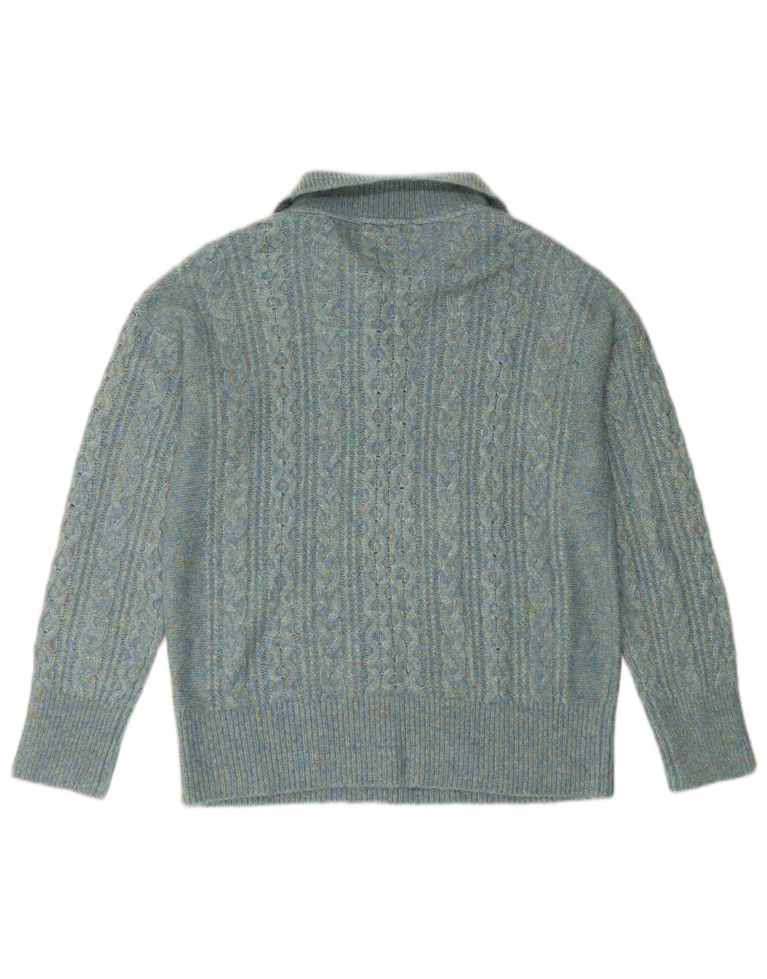 Damski sweter zapinany na zamek FAT FACE UK 14, duży, turkusowy nylon