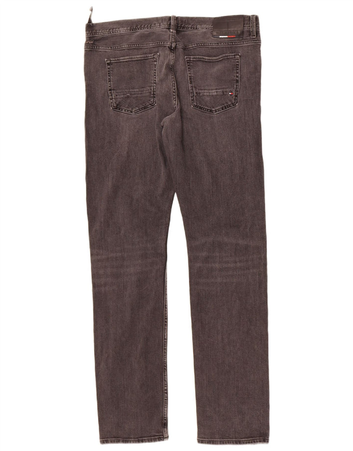 Męskie dżinsy Tommy Hilfiger Bleecker Slim W36 L34 Szara bawełna