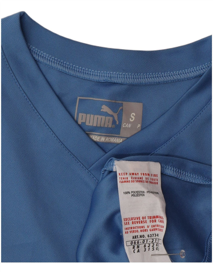 Męski T-shirt PUMA Top, Mały, Niebieski Poliester